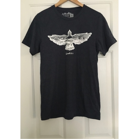 HOPE Outfitters Aegean Blue Short-Sleeve Isaiah 61:1 Top - Picture 6 of 6